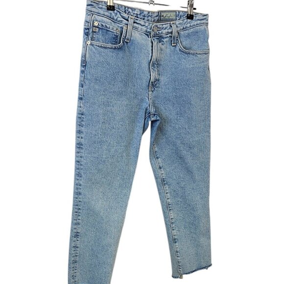 Ag Adriano Goldschmied Isabelle High Rise Straight Crop Jeans,Contour 360, 29 - Picture 9 of 9